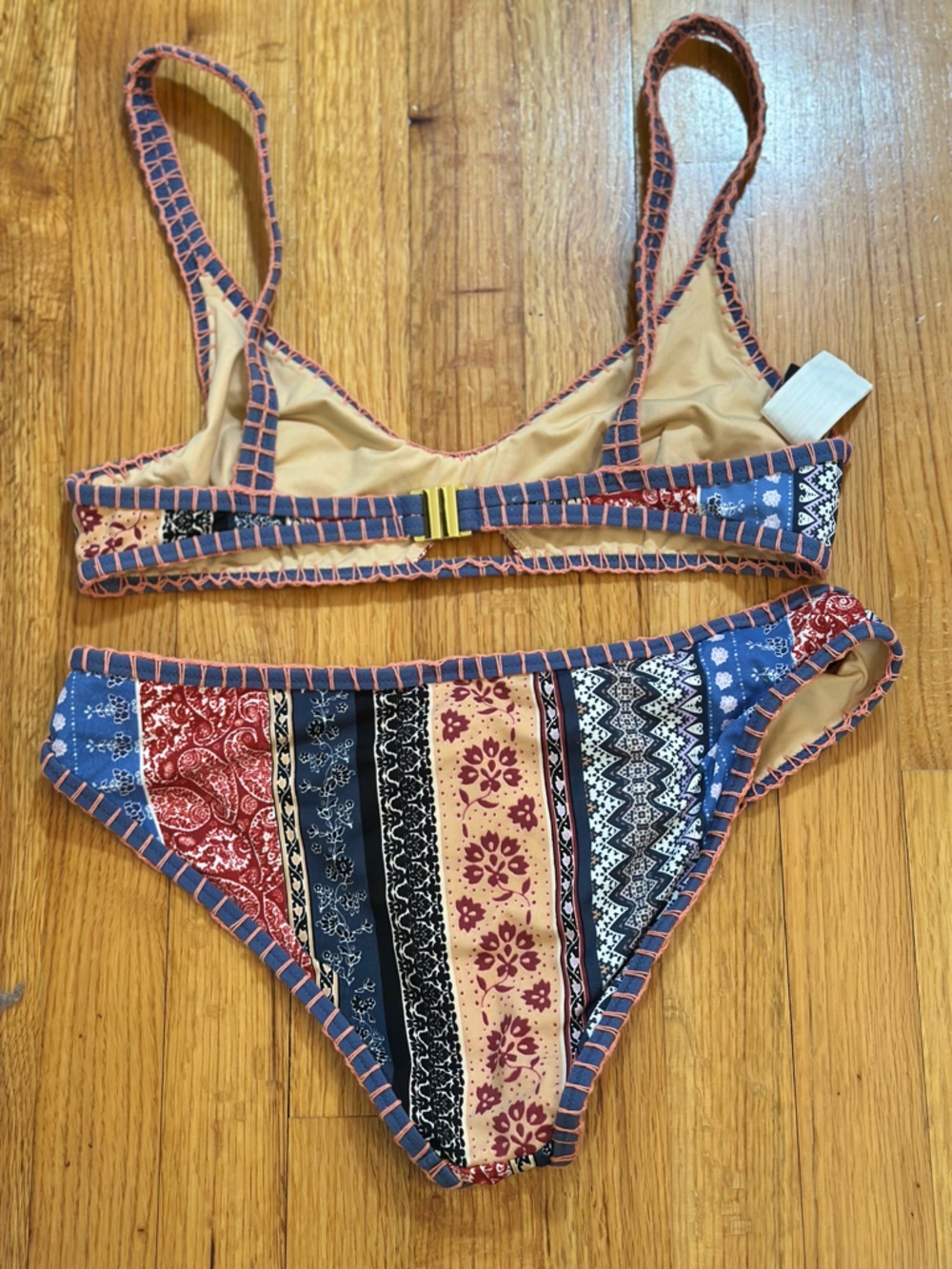 MINKPINK Lily Bikini Top & Lily Bikini Bottom SIZE L (f6) - Picture 9 of 16
